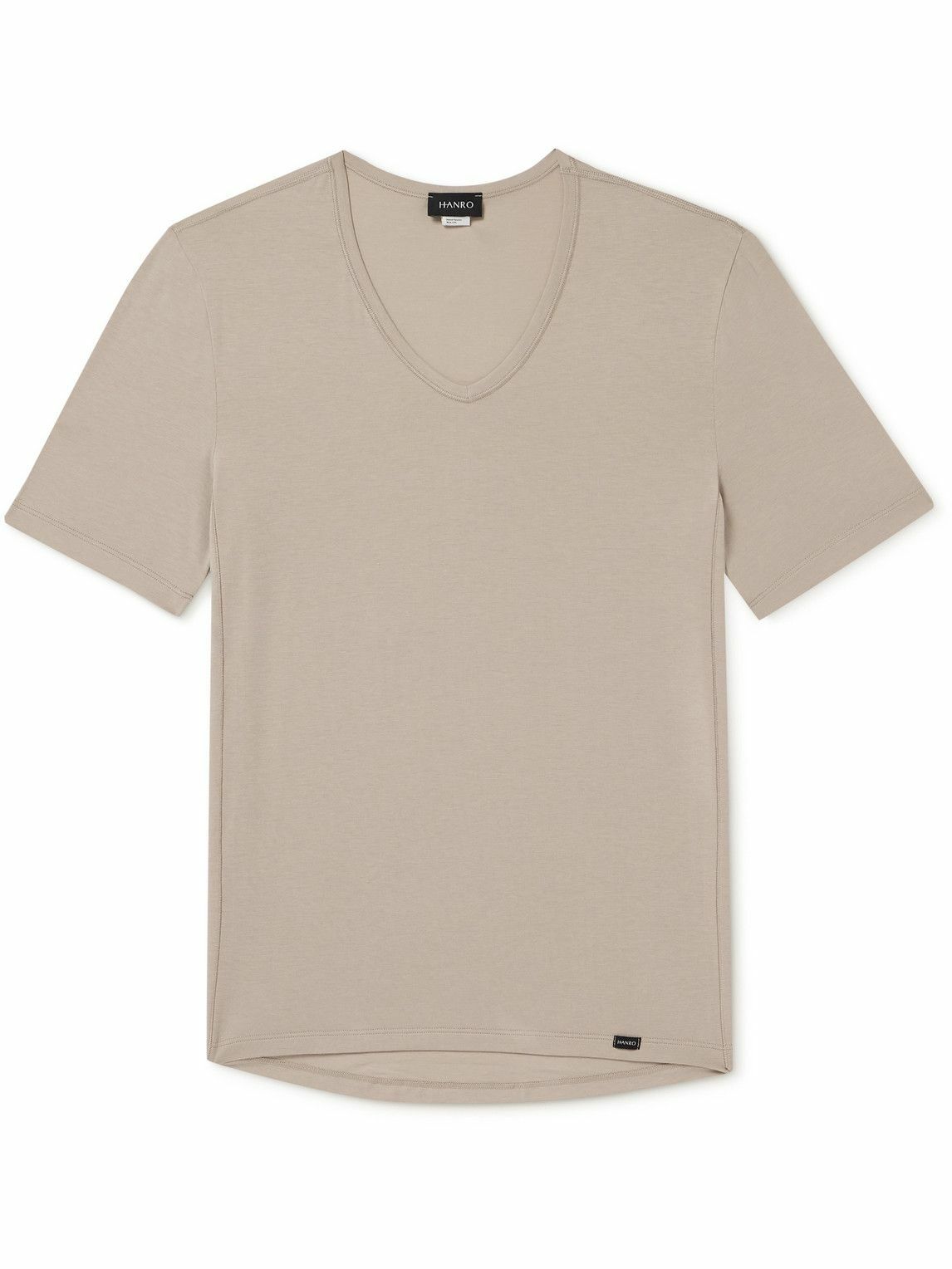 Hanro - Natural Function Stretch-Lyocell and Cotton-Blend Jersey T-Shirt - Brown
