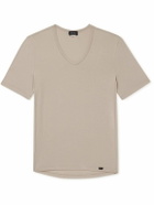 Hanro - Natural Function Stretch-Lyocell and Cotton-Blend Jersey T-Shirt - Brown