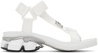 Miharayasuhiro White Sneaker Heel Belted Sandals