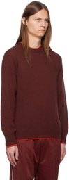 Wales Bonner Burgundy Steady Knit Sweater
