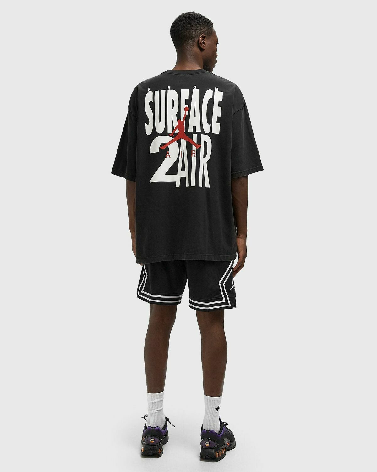 Jordan BRK 2AIR REISSUE SS CREW Black Mens Shortsleefe