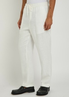 Che Avila Straight-leg Linen Trousers White