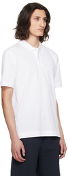 BOSS White Double Monogram Polo