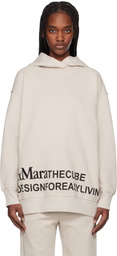 Max Mara Beige Felpa Hoodie