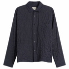 Ronning Men's Japanese Shirt in Navy Grid