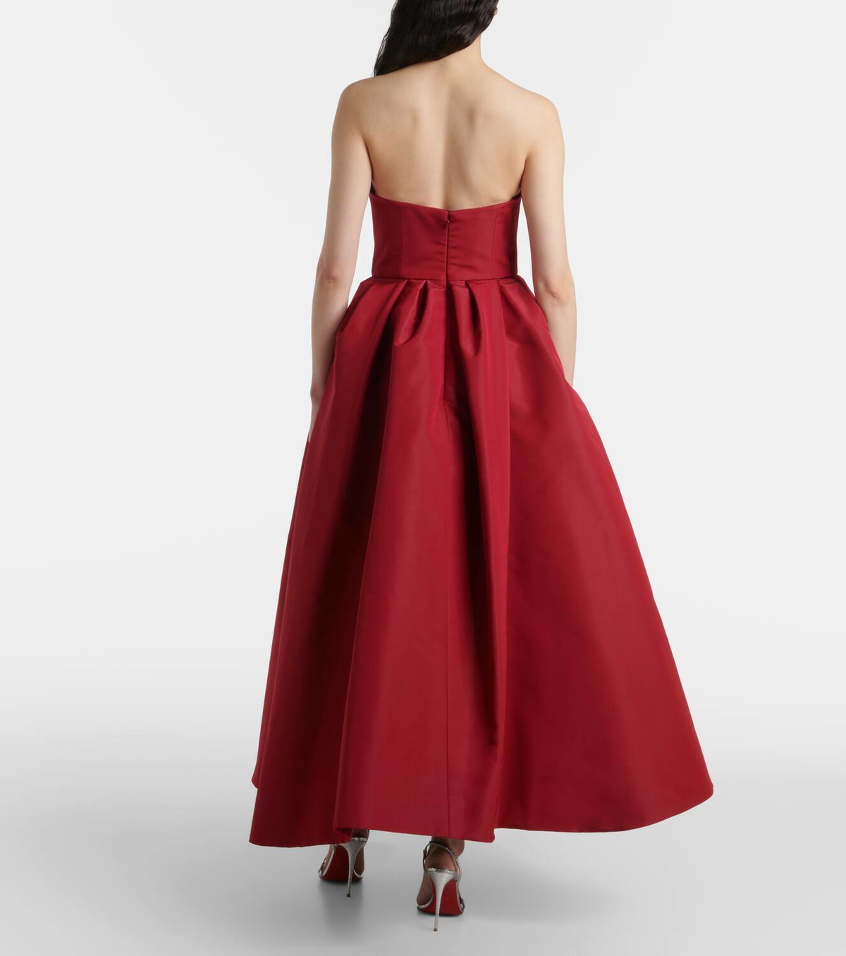 Carolina Herrera Strapless belted silk cocktail dress Carolina Herrera