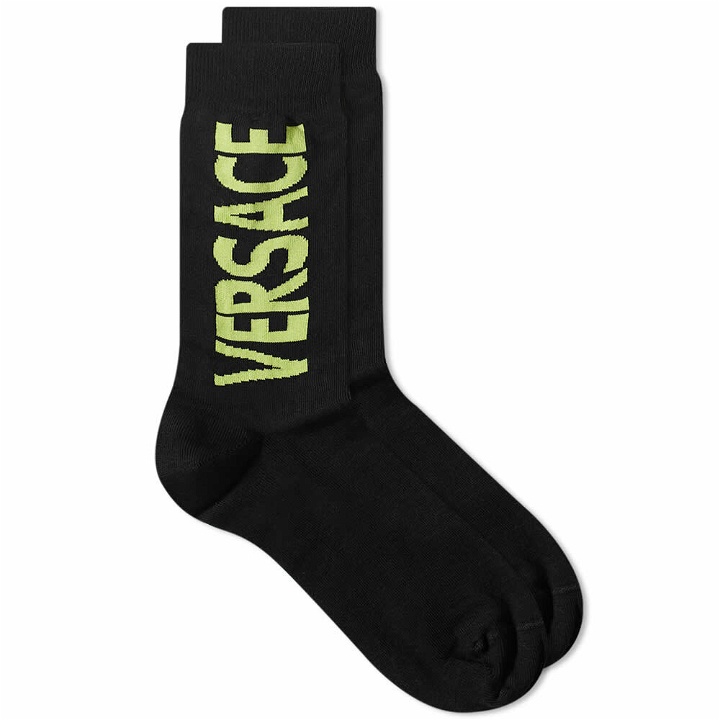 Photo: Versace Men's Logo Sock in Black