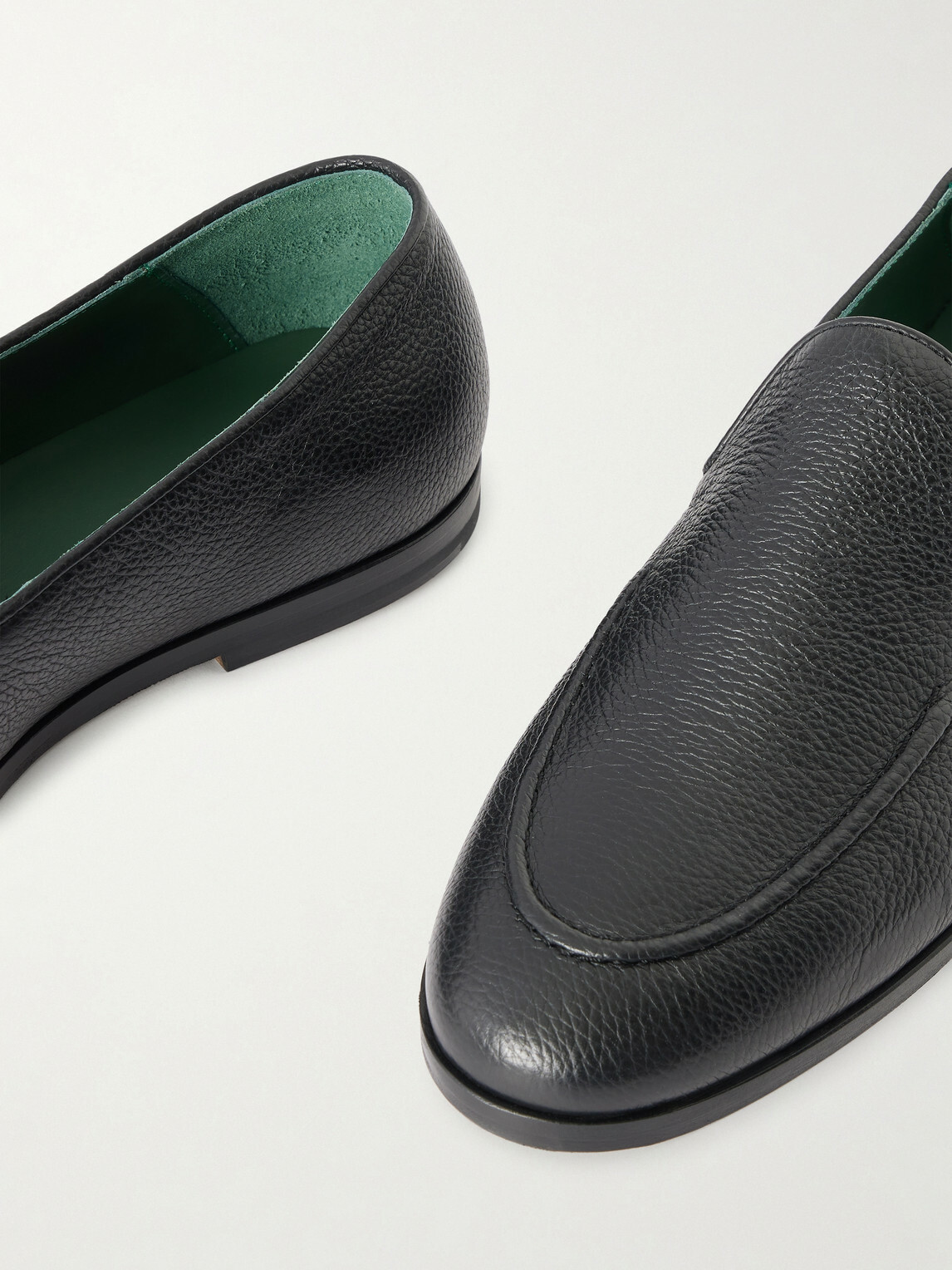 VINNY's - Marcel Full-Grain Leather Loafers - Black