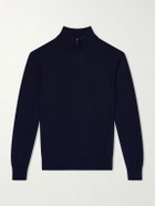 Canali - Cotton Half-Zip Sweater - Blue