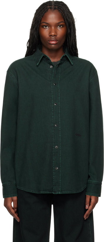 Photo: 032c Green Goya Denim Shirt