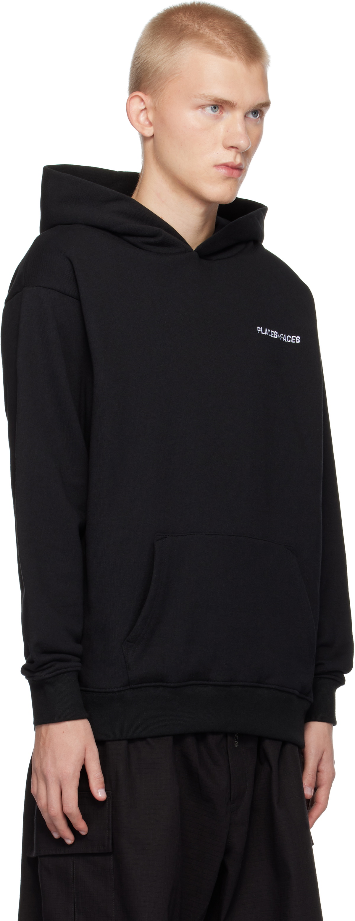 PLACES+FACES Black Essential Hoodie