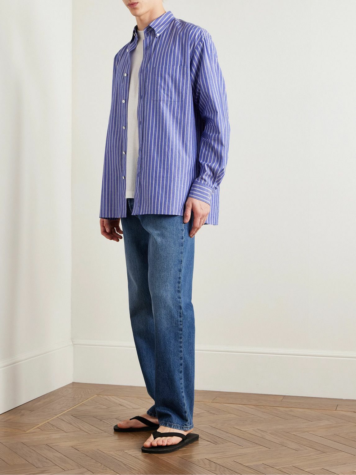 The Row - Burt Slim-Fit Straight-Leg Jeans - Blue The Row