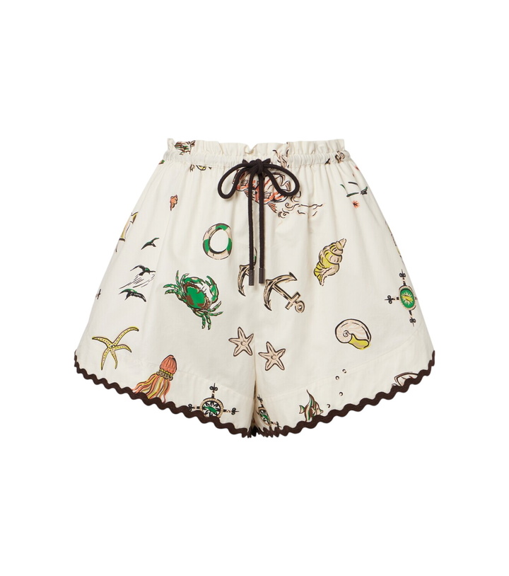 Photo: Alémais Printed cotton shorts