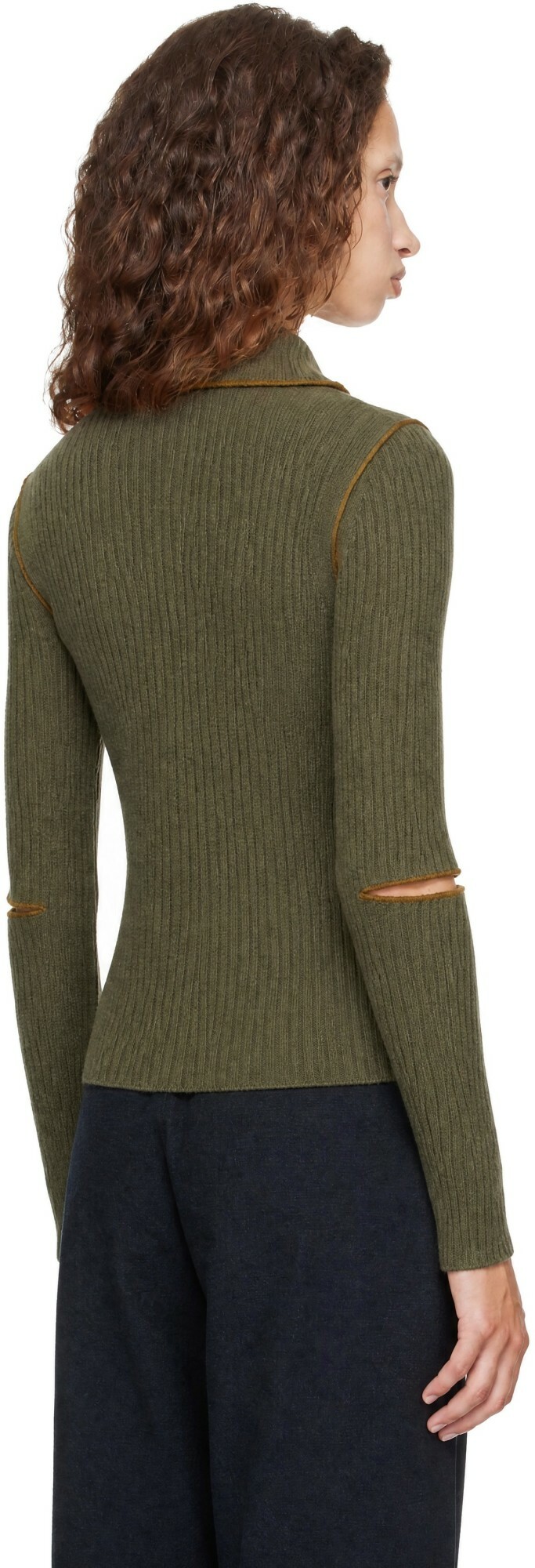 YMC Green Peeka Sweater