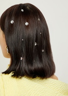Jennifer Behr Kira Crystal-embellished Hair Magnets - set of ten - Silver - One Size