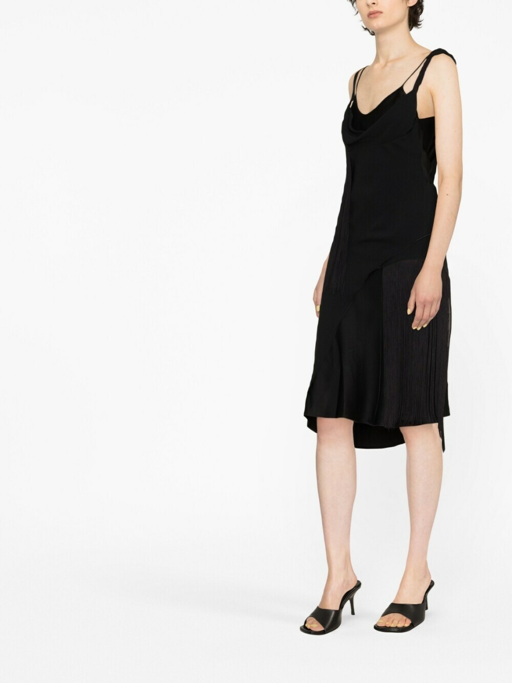 VICTORIA BECKHAM - Asymmetric Fringe Mini Dress Victoria Beckham