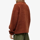 s.k manor hill Men's Trim Half-zip Fleece in Brown/Magenta Speckles