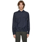 Neil Barrett Indigo Denim Blouson Shirt