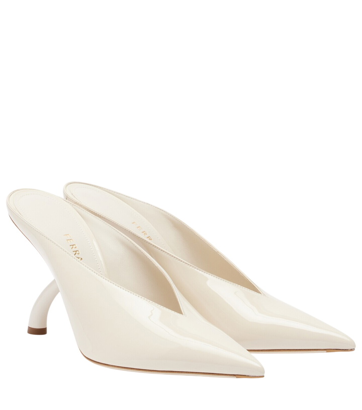 Photo: Ferragamo Patent leather mules