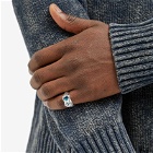 Simuero Men's Buzo Ring in Silver/Blue