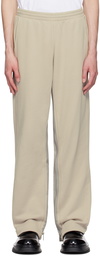 Helmut Lang Taupe Expansion Panel Sweatpants