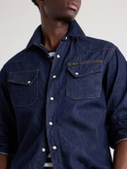 KAPITAL - Denim Western Shirt - Blue