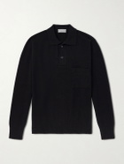 Margaret Howell - Merino Wool and Cashmere-Blend Polo Shirt - Black