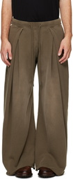 R13 Khaki Foldover Sweatpants