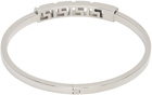 Versace Silver Greca Cuff Bracelet