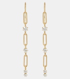 Jade Trau Pia Small 18kt drop earrings with diamonds