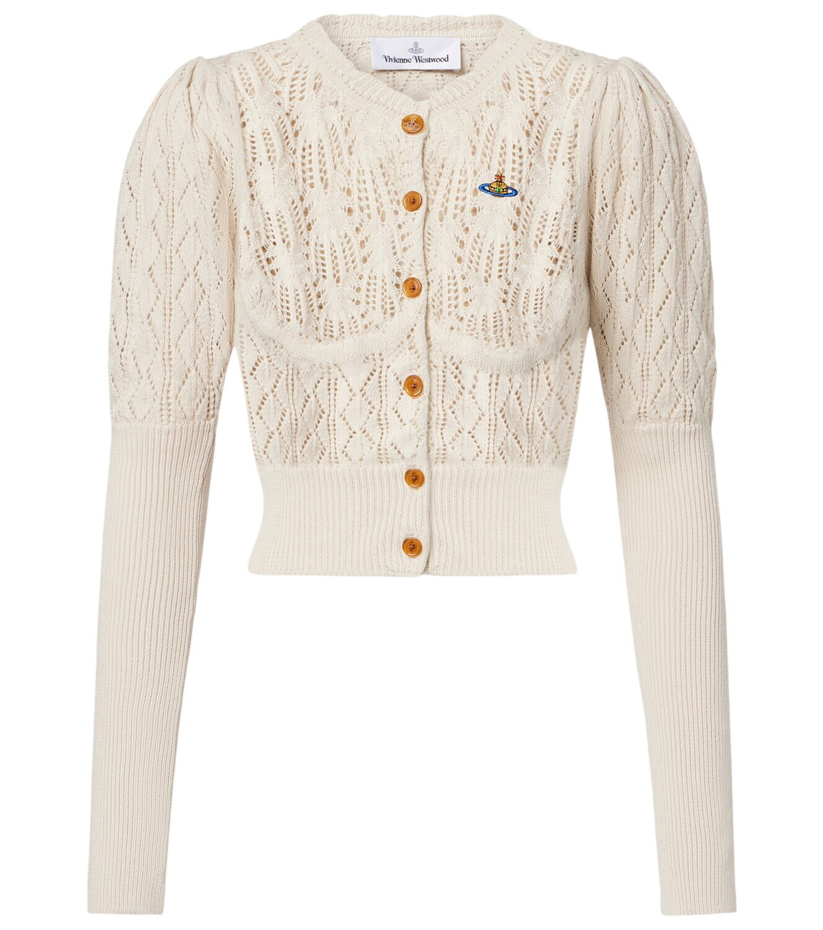 Vivienne Westwood Beige & Green Half & Half Sweater Vivienne Westwood