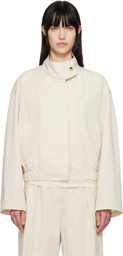 LE17SEPTEMBRE Off-White Funnel Neck Jacket