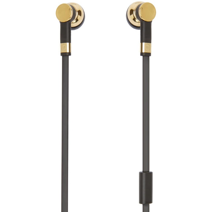 Photo: Master and Dynamic Gold and Black ME05 Earphones