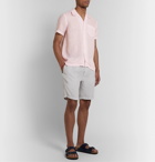 120% - Camp-Collar Garment-Dyed Linen Shirt - Pink