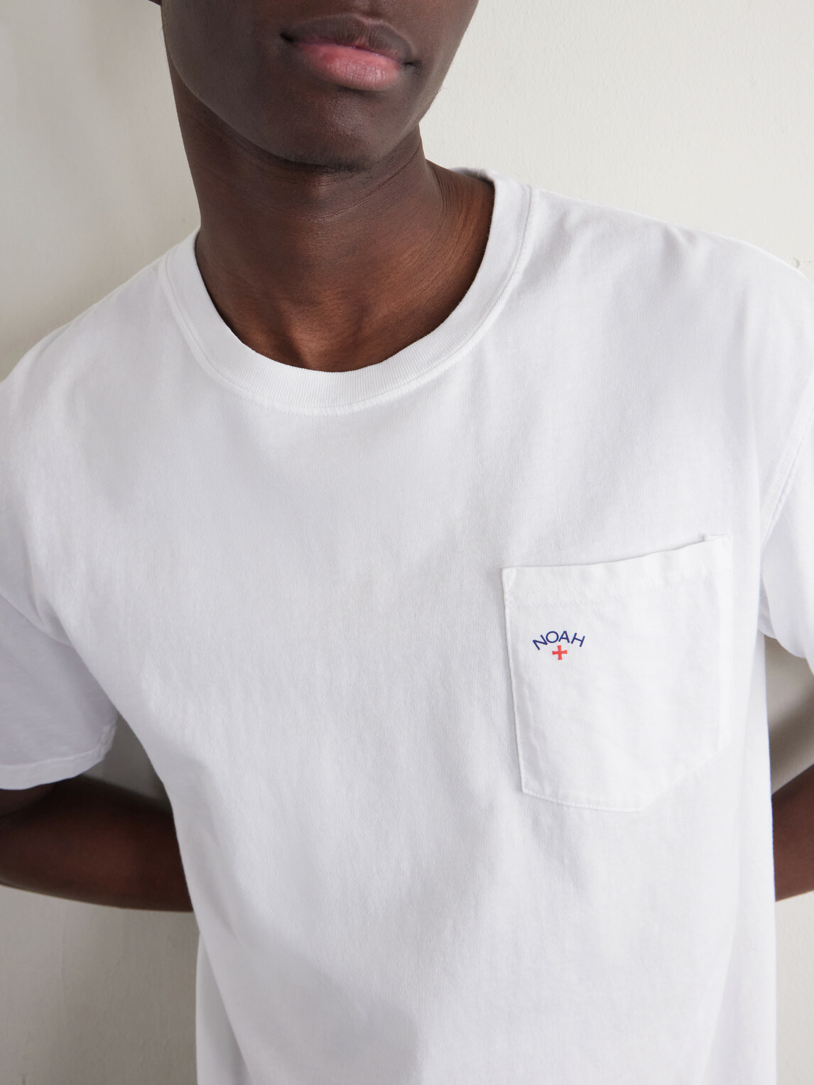 Noah - Core Logo-Printed Cotton-Jersey T-shirt - White