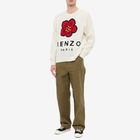 Kenzo Men's Logo Intarsia Crew Knit in Off White