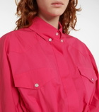 Alexandre Vauthier - Cotton-blend belted shirt dress