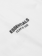 FEAR OF GOD ESSENTIALS - Logo-Appliquéd Cotton-Jersey T-Shirt - White