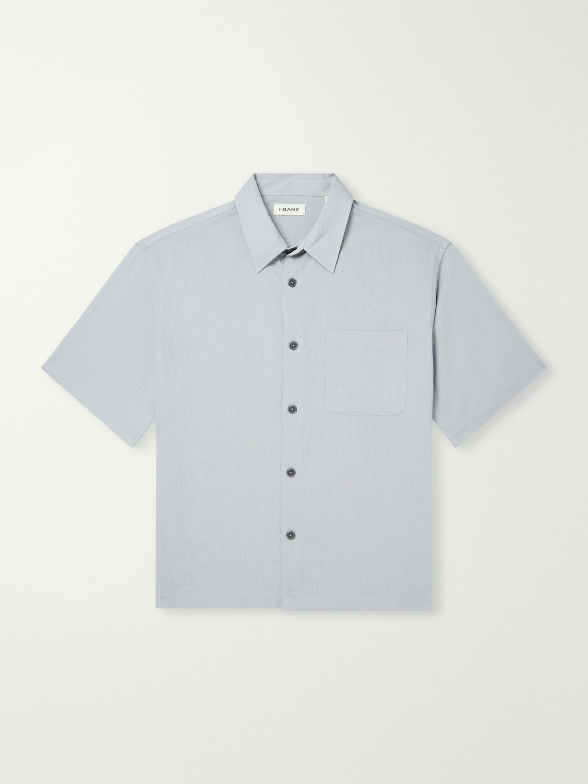 FRAME - Striped Shell Shirt - Blue