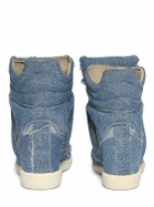 ISABEL MARANT - Bekett Denim & Mesh High Top Sneakers
