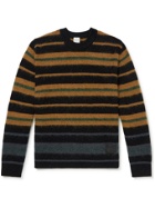 Paul Smith - Striped Virgin Wool-Blend Sweater - Black