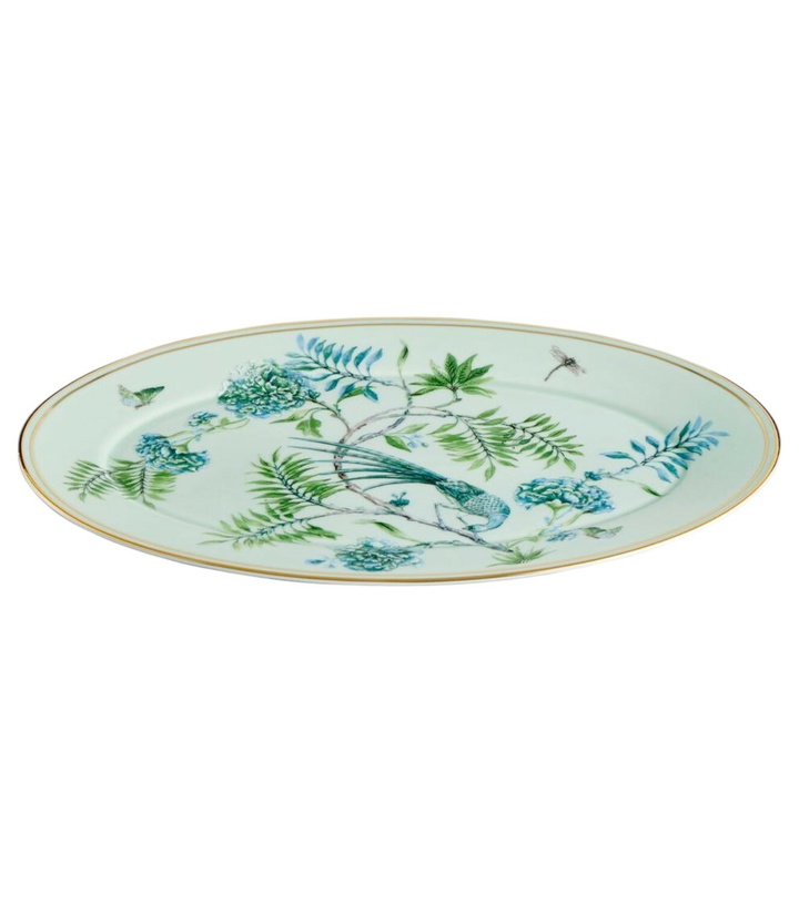 Photo: Aquazzura Casa Secret Garden porcelain oval platter