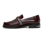 Toga Virilis Burgundy Leather Loafers