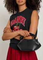 Ganni Bou Mini Leather top Handle bag - Black - One Size