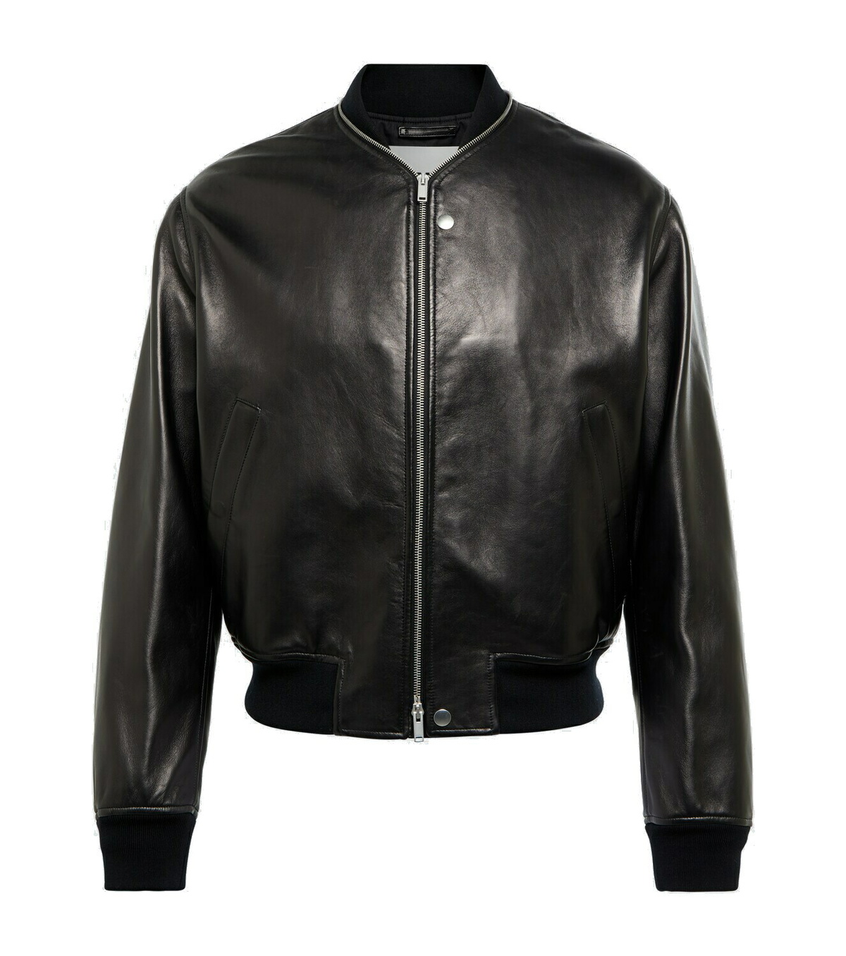 Jil Sander Leather bomber jacket Jil Sander