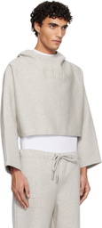 Jean Paul Gaultier Gray 'The Embossed Gaultier' Hoodie