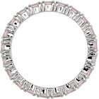 Hatton Labs SSENSE Exclusive Silver & Pink Tennis Eternity Ring