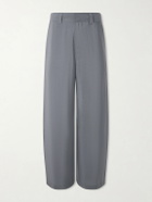 LEMAIRE - Straight-Leg Silk-Blend Trousers - Gray
