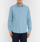 AMI - Washed-Denim Shirt - Men - Blue