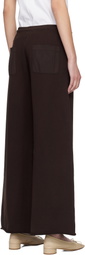 LESET Brown Jamie Wide Leg Lounge Pants